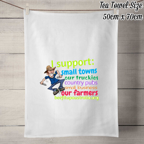 I Support rural Australia T towel Thumbnail
